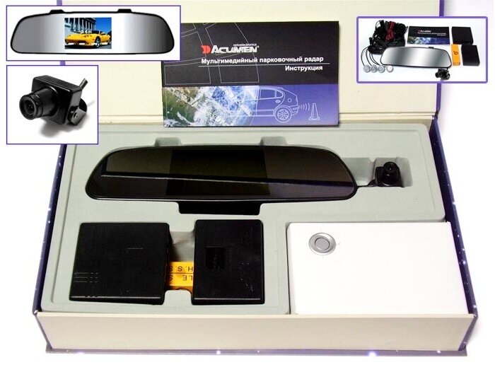 Парковочный радар с камерой комплект